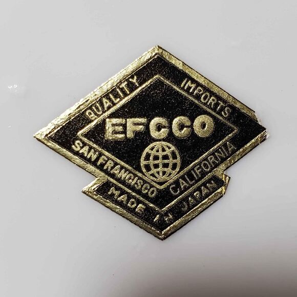 EFCCO Teacup and Saucer Blue White Textured Flowers Reticulated Opalescent - Picture 8 of 10